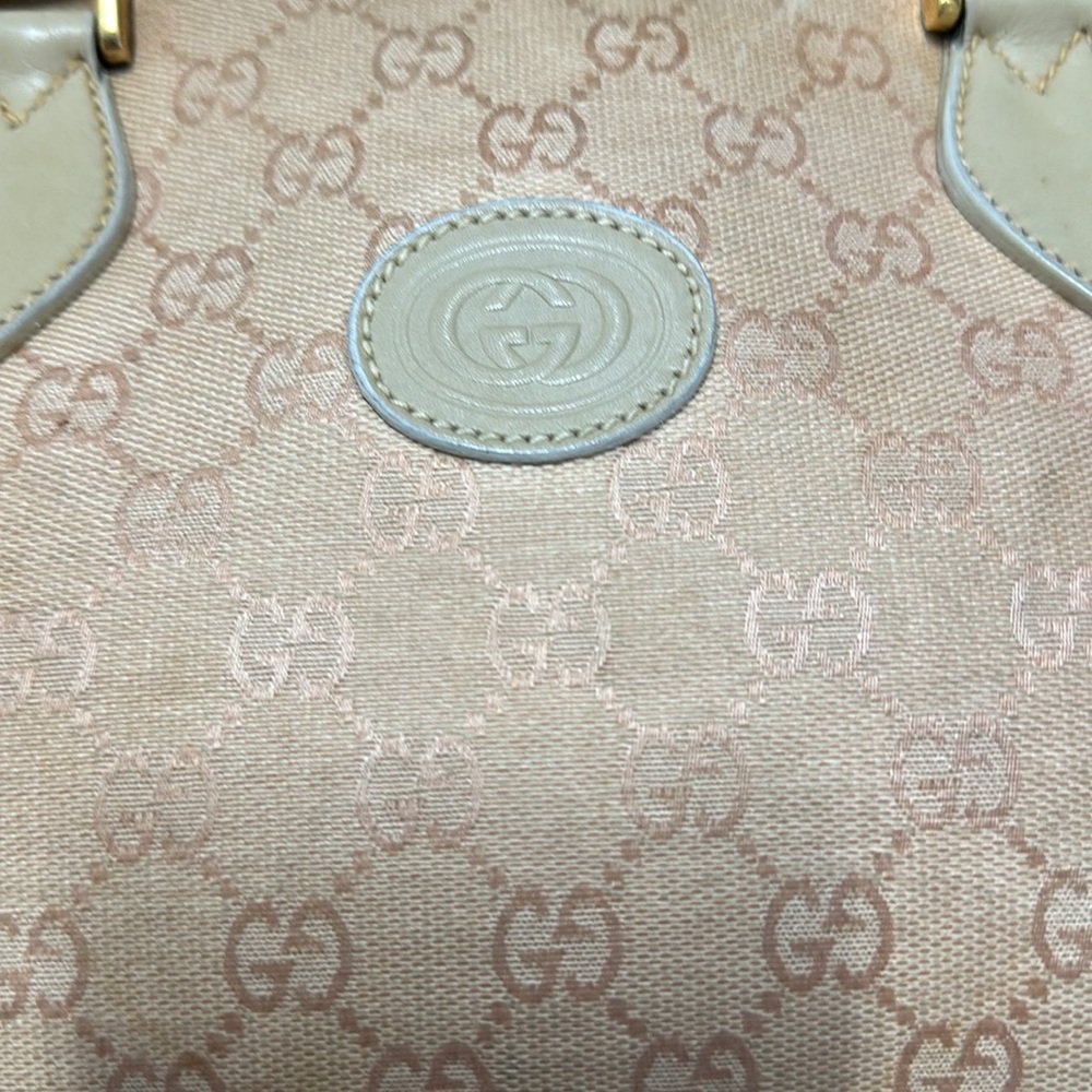 Vintage Gucci light beige monogram handbag - Picture 14 of 16